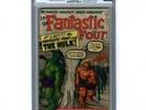 Fantastic Four #12 CGC 9.2 OW/White 1st FF vs Hulk Marvel Silver Age Comic Kirby