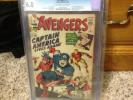 Avengers 4 Cgc 6.0 Ow/W Pages 1St Captain America Silver Age