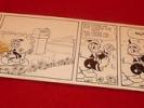 Disney 1941 Original Comic Strip Art Lay Out Ink Drawings Daisy & Donald Daisy