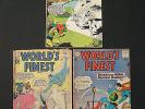 WORLD'S FINEST Lot of 3 #s 120 132 135 early silver age DC Batman Superman