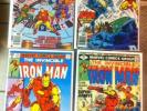 Iron Man Comic Lot Of 4 #123,124,126,127 Fine