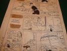 Disney 1943 Double Production Original Comic Strip Art Lay Out Ink Drawings
