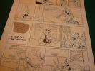 Disney 1943 Double Production Original Comic Strip Art Lay Out Ink Drawings