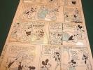 Disney 1943 Production Original Full Page Comic Book Art Lay Out Ink Drawings