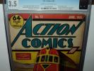Action 13 (CGC 3.5) 4th Superman Cover 1939, D.C. Golden Age comic (id# b0363)