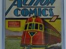 ACTION COMICS #13 CGC 5.0 4th SUPERMAN Cover 1939 RARE Off White / WhitePgs