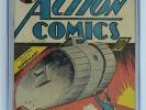 ACTION COMICS #17 CGC 7.0 6th SUPERMAN Cover 1939 RARE Cream / Off White Pgs