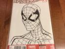 Amazing Spiderman #1 Spiderman 1/1 Sketch Comic Book Cover Rare Spiderman