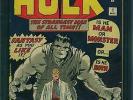 Hulk #1 CGC 6.0 (R) Marvel 1962 Key Silver Age RARE Avengers C12 111 cm H10