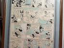 Disney 1943 Framed Mickey Mouse Original Comic Strip Art Lay Out Ink Drawings