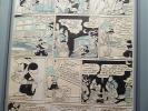Disney 1943 Framed Mickey Mouse Original Comic Strip Art Lay Out Ink Drawings #2