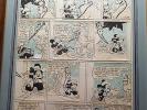 Disney 1943 Framed Mickey Mouse Original Comic Strip Art Lay Out Ink Drawings #4