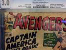 Avengers #4, CGC 3.0 Good/Very Good First Silver Age Captain America