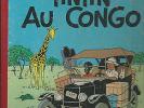 TINTIN "AU CONGO"  HERGÉ CASTERMAN 1956 4ème plat B20 - BE