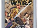 CGC SS 9.8 STAR WARS #1 1:100 USE THE FORCE SIGNED JOHN CASSADAY 1ST DAY LABEL