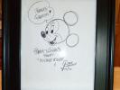 Paul Carlson-Mickey Mouse Sketch-1992-Signed to Walt Disney's Daughter-Only One