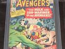 Avengers #3 CGC 4.5 OW pgs 1964 Hulk, Sub-Mariner, Spider-Man Fantastic Four app