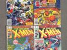Lot Of (4) The Uncanny X-Men #119, #123, #128, #133 Marvel 1979 Bronze Age