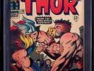 Thor 126 CGC 5.5 (1966) 1st Issue of THOR; Classic Kirby Cover Thor vs Hercules