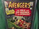 AVENGERS #3 CGC 7.0 Hulk & Sub-Mariner appearances Jan 1964