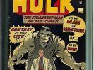 Incredible Hulk #1 CGC 6.5 FN+ Marvel Comics OWW Origin 1st app. Incredible Hulk