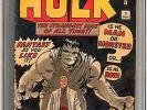 Incredible Hulk #1 CGC 4.5 (OW-W) Origin & 1st Appearance of the Hulk Avengers