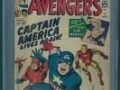 Avengers #4 CGC 3.0  1st SA Appearance of Captain America