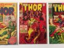 Thor Lot: Journey Into Mystery #108 (VG+) Thor # 153 (VG+) Thor 161 (VF/NM)
