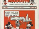 Vintage Mickey Mouse (Dairy) Magazine Vol. 1 No. 1 November 1933