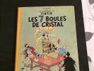 Tintin Les Sept Boules de Cristal, titre en Noir, 1er Trimestre 1955