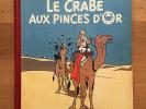 Hergé Tintin Le Crabe aux Pinces d'Or A22 Blanc EO 1944 Proche NEUF TRES RARE.
