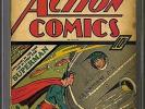 ACTION COMICS #15 CGC 3.5 CLASSIC SUPERMAN COVER 1939
