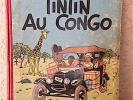 HERGE, TINTIN AU CONGO, EDITION CASTERMAN 1947, LIVRE EN ETAT D'USURE
