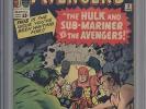 AVENGERS 3 - CGC 7.0 - Hulk/Sub-Mariner Team Up - Marvel Comics