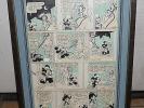 Vintage 1943 Original Disney Mickey Mouse "Billy the Mouse" Comic Strip Art