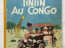 BD - Tintin au Congo / EO B1 1945 / Toilé / HERGE / CASTERMAN