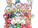 Disney Don Rosa Art Original HAND DRAWN & SIGNED Donald Duck & Scrooge Family
