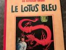Tintin HERGE Rare Le Lotus Bleu 1936 Noir Et Blanc Eo 5HT