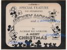 1st MICKEY MOUSE HALL BROS CHRISTMAS CARD VERY RARE - 1931 - NM CONDITION