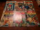 Lot of 44 Marvel Iron Man bronze age comic books #100-150