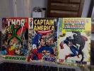 LOT OF 3 SILVER AGE Marvel Tales of suspense  #98, Cap America #106, Thor #148