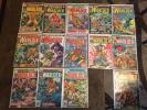 Warlock Lot of 14 Comic Books Marvel Premiere 1, Strange Tales 178 and More
