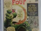 Fantastic Four #1 CGC 4.0 KEY signed by JACK KIRBY 1st Marvel super team origin