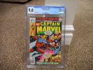 Captain Marvel 57 cgc 9.0 Marvel 1978 vs Thor GREAT cover movie NM- WHITE pages