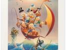 Carl Barks Litho 1ST Signed SAILING SPANISH MAIN 174/245 Disney Donald Duck Art