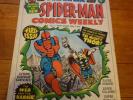 Vintage British Marvel Comics, Spiderman, 1970s, 1 First Issue, Spiderman Mask