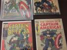 Captain America Silver Age LOT Issues #100, 109, #113 (5.5) #117 (7.0) And 118