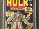 INCREDIBLE HULK #1 Marvel Comics 1962 Comic Book CBCS 6.0