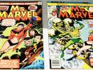 Ms. Marvel #1 (Jan 1977, Marvel) & Ms. Marvel #2 (Feb 1977, Marvel)