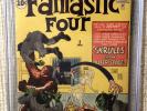 Fantastic Four # 2 cgc 8.0 1st Skrulls Stan Lee, Super key like 4,5